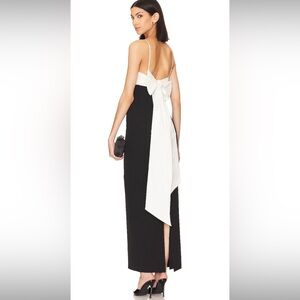 Avori gown in black and white by Majorelle size medium